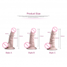 Силиконовый большой фаллоимитатор на присоске, водонепроницаемый photo 1