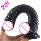 Фалоімітатор вигнутий чорний photo 6