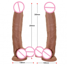 Реалістичний фалоімітатор на присосці 250*50 мм photo 6