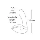 Вагінально-кліторальний вібратор Shunga Soyo Light Pink photo 4