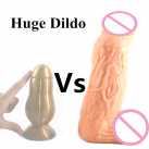 Величезний фалоімітатор, колір тілесний photo 3