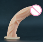 Реалистичный большой гибкий силиконовый фаллоимитатор photo 6