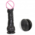 Черный реалистичный фаллоимитатор, 260*65 мм photo 1