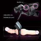 Двусторонний страпон из мягкого силикона photo 1