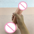 Большой реалистичный силиконовый вибратор на присоске photo 3