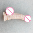 Большой реалистичный силиконовый вибратор на присоске photo 4