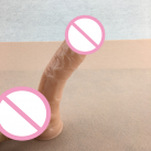 Большой реалистичный силиконовый вибратор на присоске photo 1