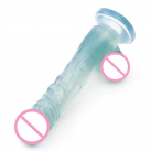 Фалоімітатор м'який прозорий, 8.7 дюймів. photo 5