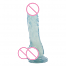 Фалоімітатор м'який прозорий, 8.7 дюймів. photo 4