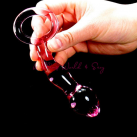 Фиолетовый фаллоимитатор Butt Plug из стекла photo 4