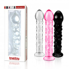 Стеклянный фаллоимитатор 3-х цветов photo 2