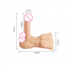 Реалістичний фалоімітатор з торсом та вібрацією BAILE photo 6