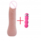 Реалістичний фалоімітатор та міні-вібратор photo 1