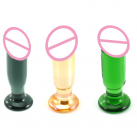 Стеклянный фаллоимитатор небольшой  photo 4