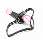 Страпон с клепаным ремнем photo 3