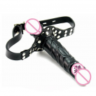 Страпон с клепаным ремнем photo 2