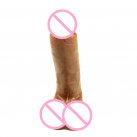 Реалістичний фалоімітатор коричневий photo 5