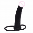 Фаллоимитатор с кольцами. Реалистичный. Силикон. 15 см. photo 3