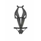 Напівпрозоре боді з вирізами Passion Exclusive Mirajane Body black S/M, чорне photo 3