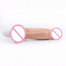 Водонепроницаемый реалистичный вибратор из гибкого силикона photo 4