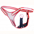 Страпон с ремешками Lesbain, 3 реалистичных пениса photo 1