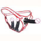 Страпон с ремешками Lesbain, 3 реалистичных пениса photo 3