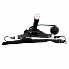 Трусики с фаллоимитатором. Вибрационный. Кожа. Надувные. photo 3