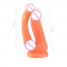 Реалистичный фаллоимитатор двойной с вибрацией photo 1