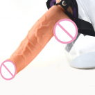 Реалистичный фаллоимитатор большой на поясе photo 4