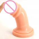 Великий фалоімітатор, 20х6.5 см, чорний/фіолетовий photo 1