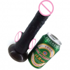 Фаллоимитатор. Реалистичный. Силикон. На присоске. Черный. photo 6