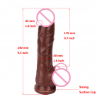 Фаллоимитатор с вибрацией, 9.5 дюймов  photo 4