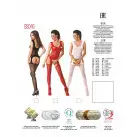 Бодистокинг Passion BS046 black, комбинезон с имитацией чулок photo 6