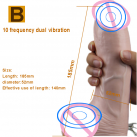 Вибрационный дилдо с 10 скоростями photo 4