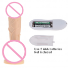 Фаллоимитатор. Реалистичный. Силикон. На присоске. Вибрационный. photo 1