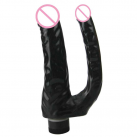 Двойной фаллоимитатор черный photo 5
