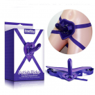 Страпон, фиолетовый мягкий силиконовый фаллоимитатор photo 3