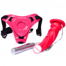 Фаллоимитатор на ремешке с вибрацией, 170*35 мм  photo 4