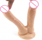 Двойной фаллоимитатор из мягкого силикона photo 1