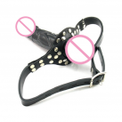 Страпон с клепаным ремнем  photo 3