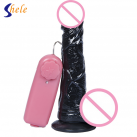 Огромный Черный Вибрирующий Фаллоимитатор  photo 2