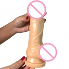 Реалистичный фаллоимитатор с 10 режимами вибрации 7 Дюймов  photo 6