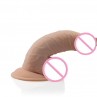 Реалістичний фалоімітатор з м'якої кібер шкіри з вібрацією photo 3