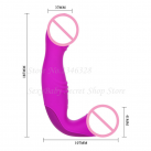 Фаллоимитатор. Двойной. Силикон. Вибрационный. photo 4