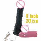 Фалоімітатор. Реалістичний. Силікон. З вібрацією. Чорний. photo 2