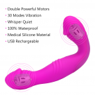 Двусторонний страпон без ремешков IKOKY ЕС Plug с вибрацией photo 3