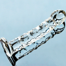 Стеклянный фаллоимитатор 16,5х2,5 см photo 6