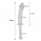 Фаллоимитатор. Двойной. Стекло. 1 шт. photo 3