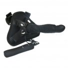 Спрапон с большим черным фаллоимитатором photo 2