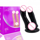 Фаллоимитатор. Двойной. Силикон. На присоске. photo 6